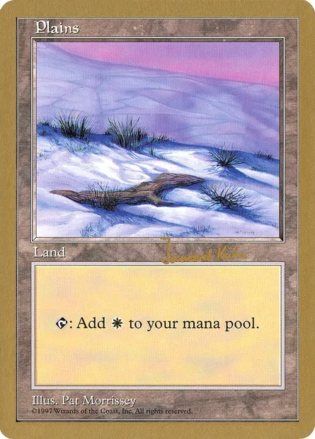Plains, Magic card WC97 jk430 — World Championship Decks 1997 set