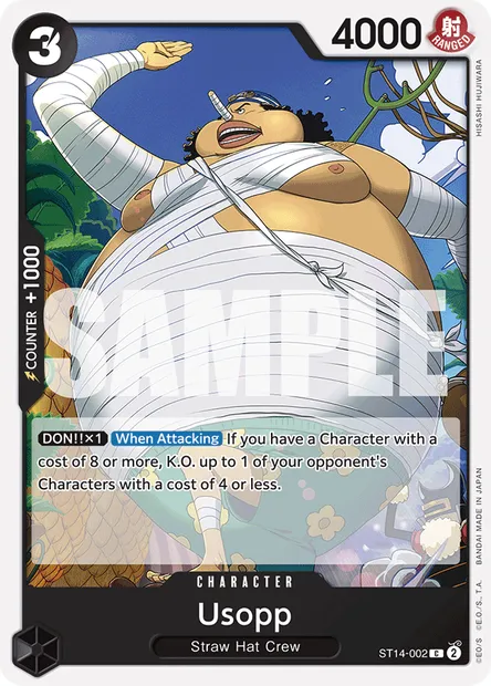 Usopp, carte One Piece ST14-002 — extension 3D2Y