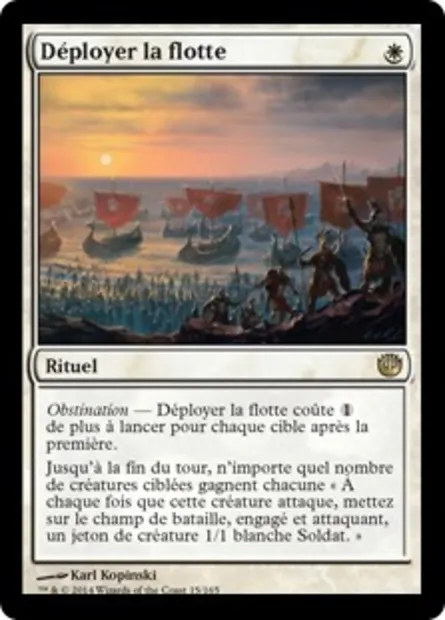 Déployer la flotte, carte Magic JOU 15 — extension Incursion dans Nyx