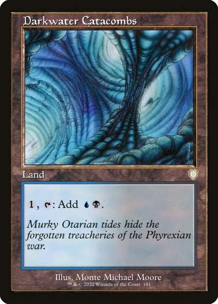 Darkwater Catacombs, Magic card BRC 181 — The Brothers' War Commander set