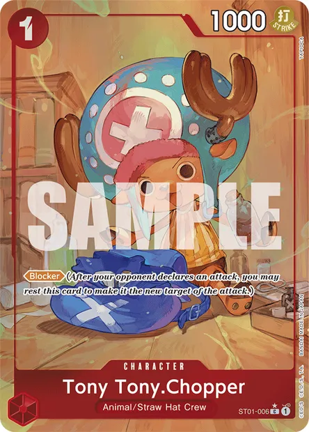 Tony-Tony Chopper, carte One Piece ST01-006 — extension Straw Hat Crew