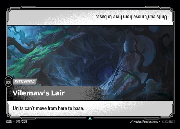 Vilemaw's Lair, carte Riftbound OGN 295 — extension Origins