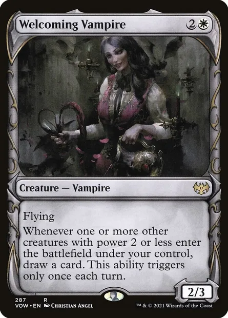 Welcoming Vampire, Magic card VOW 287 — Innistrad: Crimson Vow set
