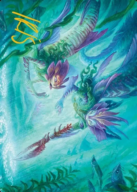 Silvergill Mentor // Silvergill Mentor, carte Magic AECL 10 — extension Lorwyn Eclipsed Art Series