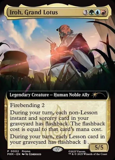 Iroh, Grand Lotus, Magic card PMEI 2025-24 — Media and Collaboration Promos set