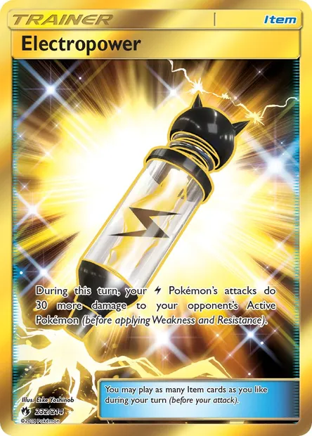 Electropower, Pokémon card LOT 232 — Lost Thunder set