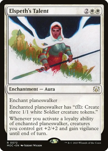 Elspeth's Talent, Magic card MOC 72 — March of the Machine Commander set