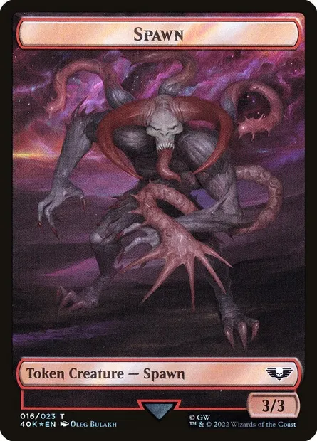 Spawn, carte Magic T40K 16★ — extension Warhammer 40,000 Tokens