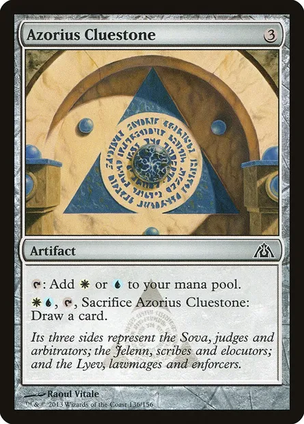 Azorius Cluestone, Magic card DGM 136 — Dragon's Maze set