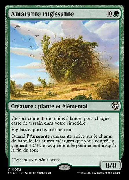 Amarante rugissante, carte Magic OTC 32 — extension Outlaws of Thunder Junction Commander