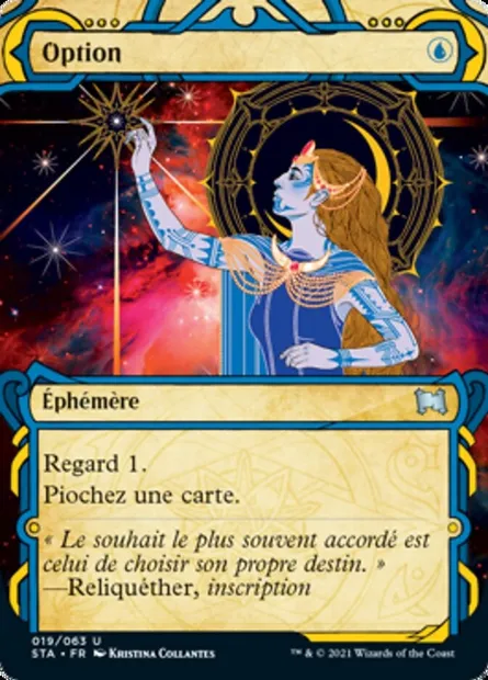 Option, carte Magic STA 19 — extension Strixhaven Mystical Archive