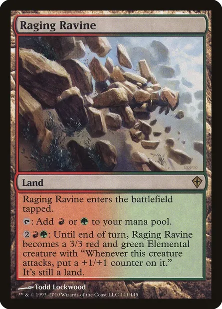 Raging Ravine, Magic card WWK 141 — Worldwake set