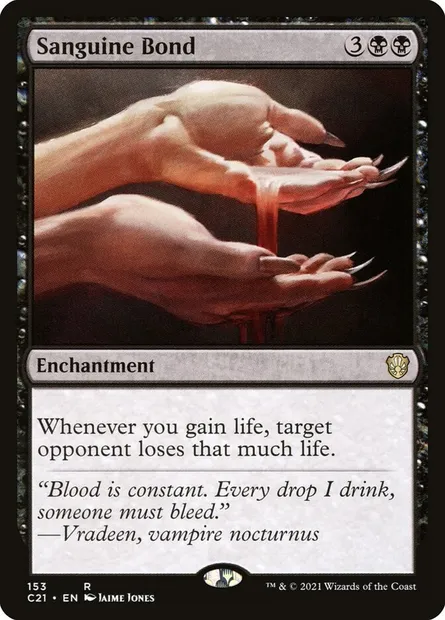Sanguine Bond, Magic card C21 153 — Commander 2021 set