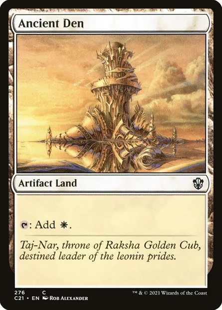 Ancient Den, Magic card C21 276 — Commander 2021 set