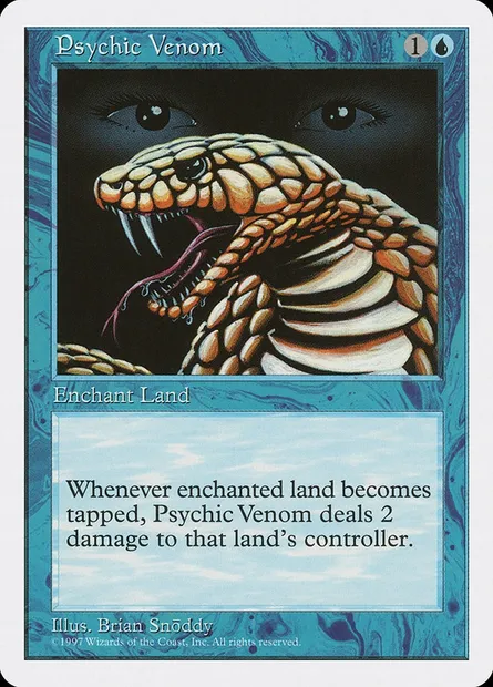 Psychic Venom, Magic card 5ED 113 — Fifth Edition set