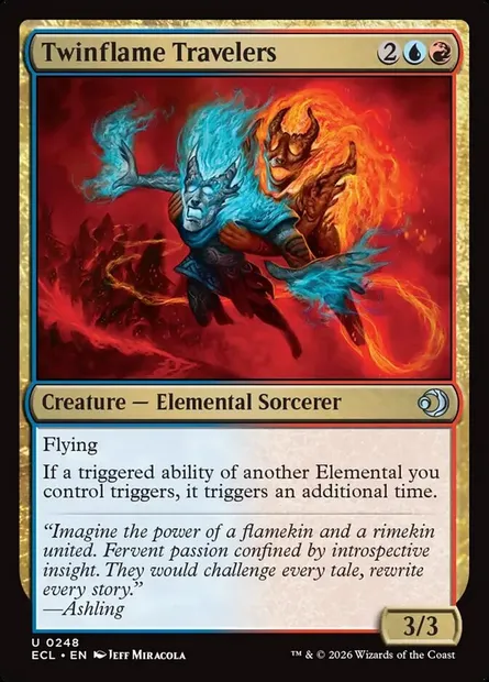 Twinflame Travelers, Magic card ECL 248 — Lorwyn Eclipsed set
