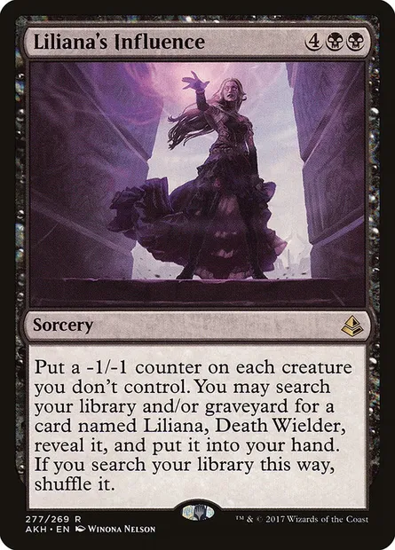 Liliana's Influence, Magic card AKH 277 — Amonkhet set