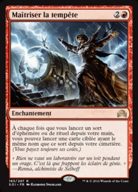 Maîtriser la tempête, carte Magic SOI 163 — extension Ténèbres sur Innistrad
