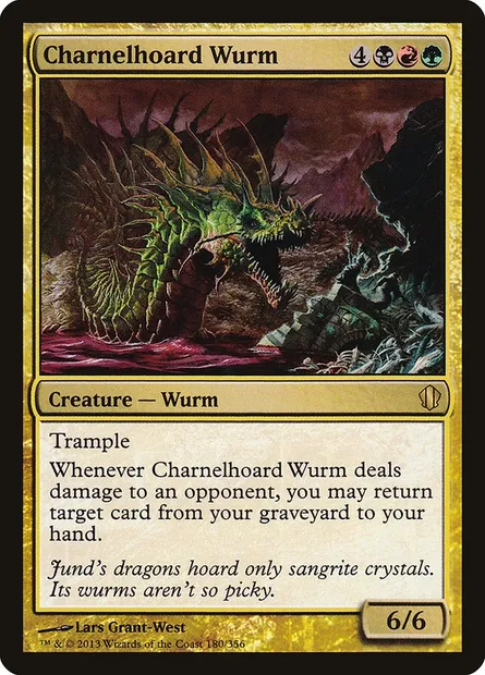 Charnelhoard Wurm, Magic card C13 180 — Commander 2013 set