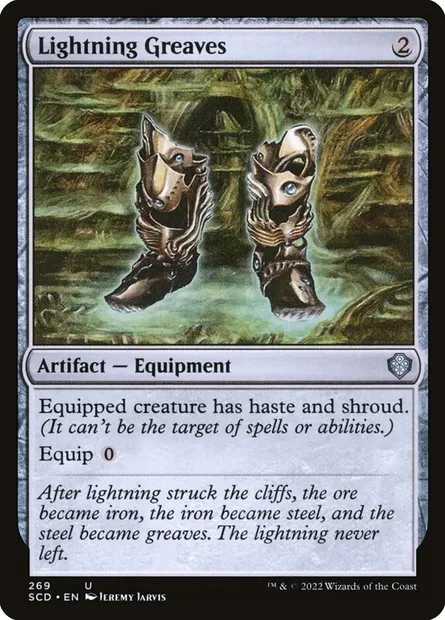 Lightning Greaves, Magic card SCD 269 — Starter Commander Decks set