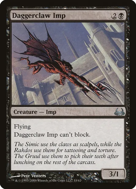 Daggerclaw Imp, Magic card DDC 33 — Duel Decks: Divine vs. Demonic set