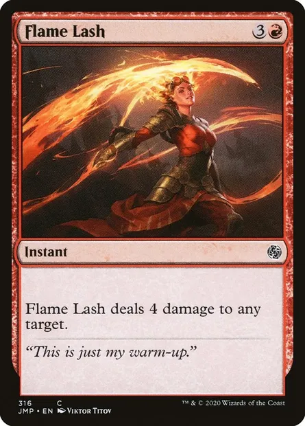 Flame Lash, Magic card JMP 316 — Jumpstart set