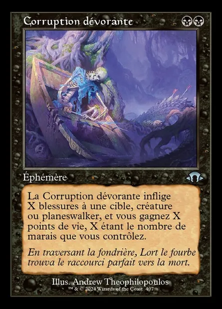 Corruption dévorante, carte Magic MH3 407 — extension Modern Horizons 3