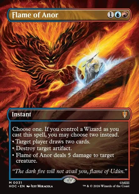 Flame of Anor, Magic card HOC 31 — The Hobbit Eternal set