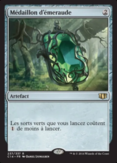 Médaillon d'émeraude, carte Magic C14 237 — extension Commander 2014