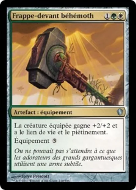 Frappe-devant béhémoth, carte Magic C13 178 — extension Commander 2013