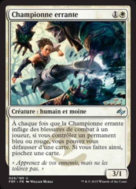 Championne errante, carte Magic FRF 29 — extension Destin reforgé