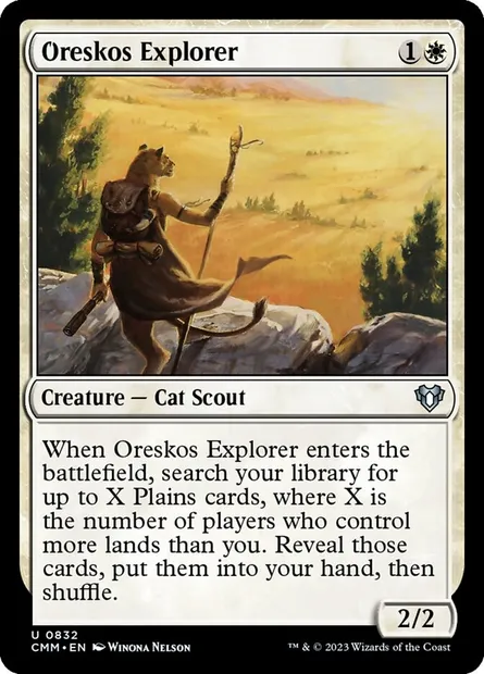 Oreskos Explorer, Magic card CMM 832 — Commander Masters set