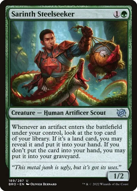 Sarinth Steelseeker, Magic card BRO 189 — The Brothers' War set