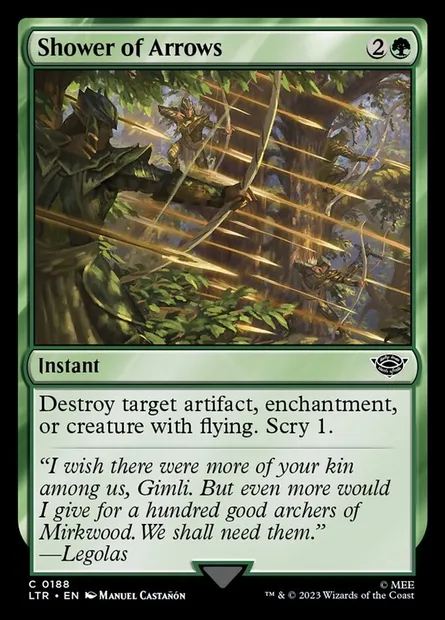 Shower of Arrows, Magic card LTR 188 — The Lord of the Rings: Tales of Middle-earth set