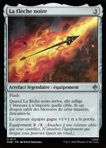 La flèche noire, carte Magic HOB 171 — extension The Hobbit