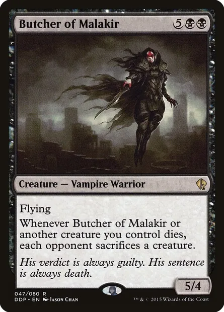 Boucher de Malakir, carte Magic DDP 47 — extension Duel Decks: Zendikar vs. Eldrazi