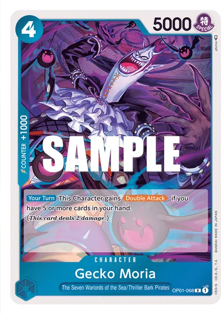 Gecko Moria, carte One Piece OP01-068 — extension ROMANCE DAWN