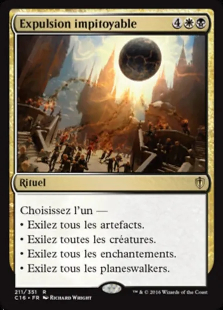 Expulsion impitoyable, carte Magic C16 211 — extension Commander 2016