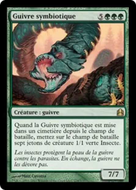 Guivre symbiotique, carte Magic CMD 174 — extension Commander 2011