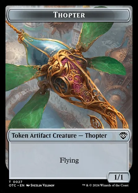 Thopter, Magic card TOTC 27 — Outlaws of Thunder Junction Commander Tokens set