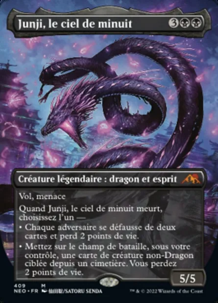 Junji, le ciel de minuit, carte Magic NEO 409 — extension Kamigawa: La Dynastie Néon