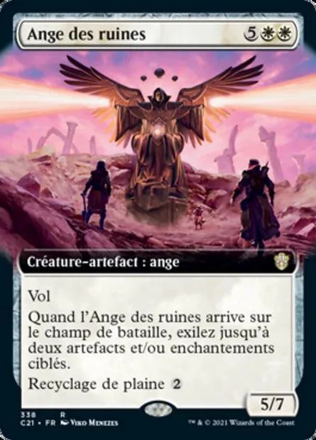 Ange des ruines, carte Magic C21 338 — extension Commander 2021