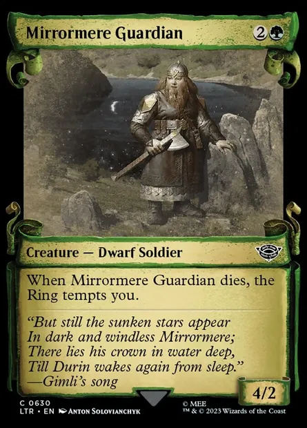 Mirrormere Guardian, Magic card LTR 630 — The Lord of the Rings: Tales of Middle-earth set