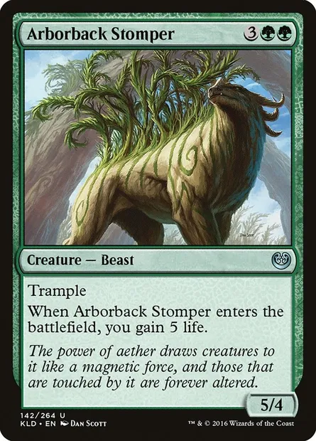 Arborback Stomper, Magic card KLD 142 — Kaladesh set