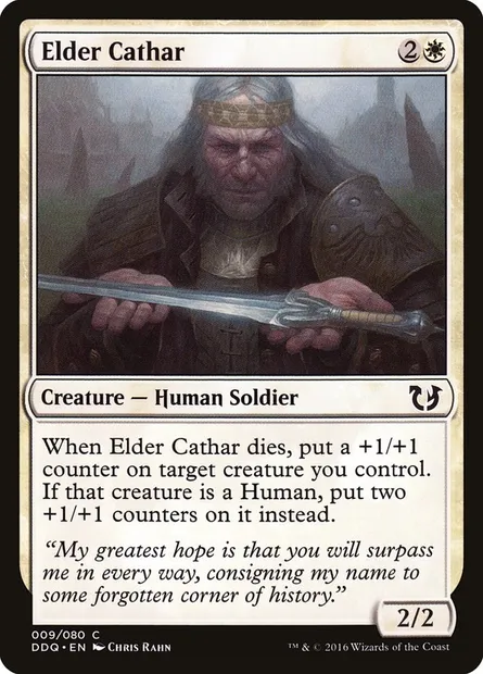 Elder Cathar, Magic card DDQ 9 — Duel Decks: Blessed vs. Cursed set