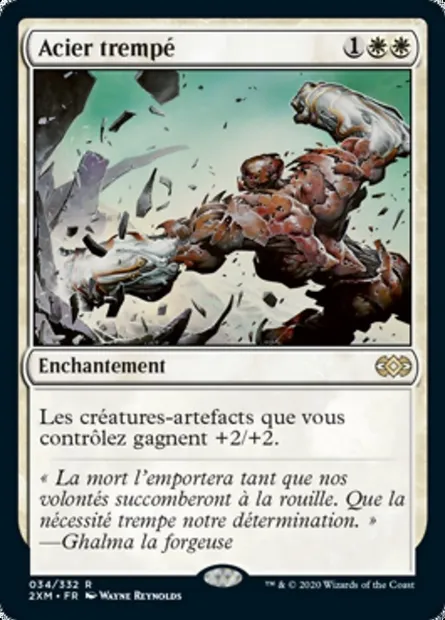 Acier trempé, carte Magic 2XM 34 — extension Double Masters