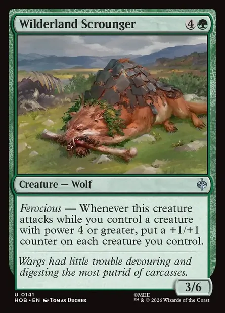 Wilderland Scrounger, Magic card HOB 141 — The Hobbit set
