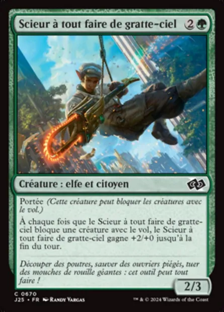 Scieur à tout faire de gratte-ciel, carte Magic J25 670 — extension Foundations Jumpstart