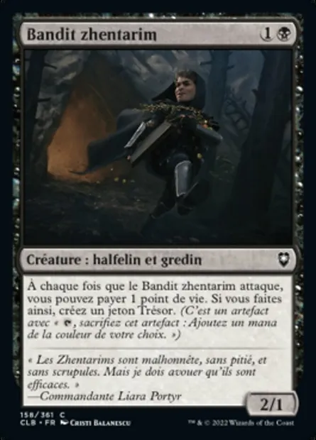 Bandit zhentarim, carte Magic CLB 158 — extension Commander Légendes : la bataille de la Porte de Baldur
