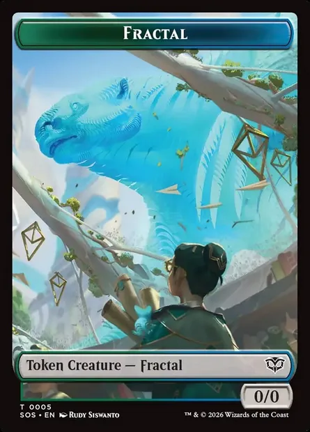 Fractal, Magic card TSOS 5 — Secrets of Strixhaven Tokens set
